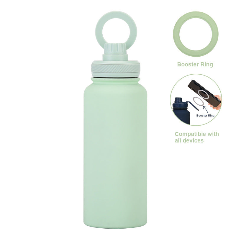 Smart Vacuum Insulated Water Bottle with Phone Holder