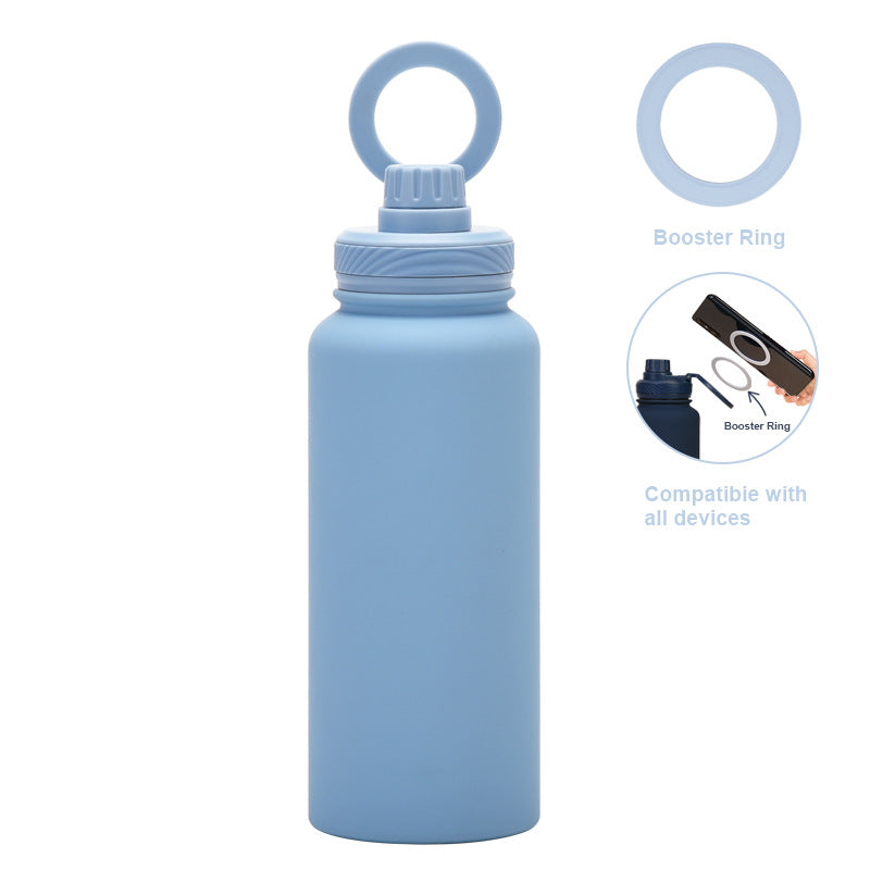 Smart Vacuum Insulated Water Bottle with Phone Holder