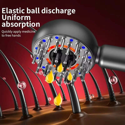 Electric Scalp Massager with Oil Dispenser