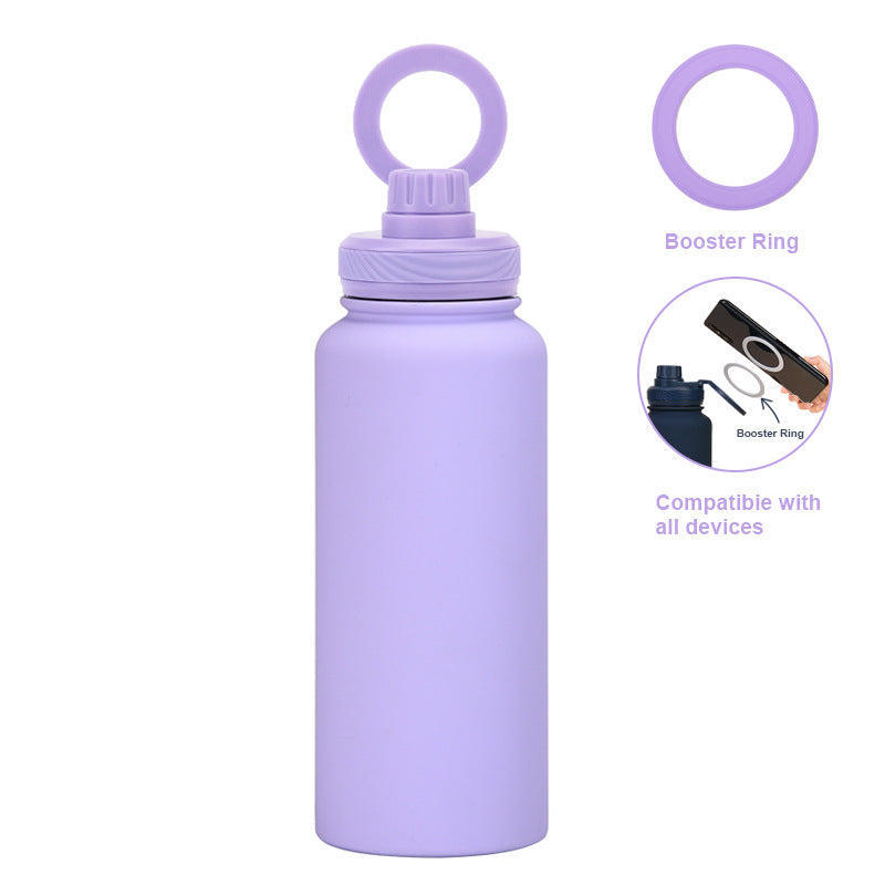 Smart Vacuum Insulated Water Bottle with Phone Holder