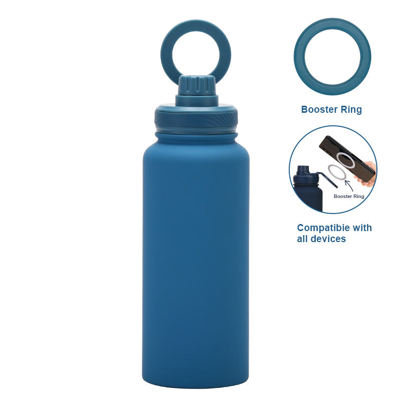 Smart Vacuum Insulated Water Bottle with Phone Holder