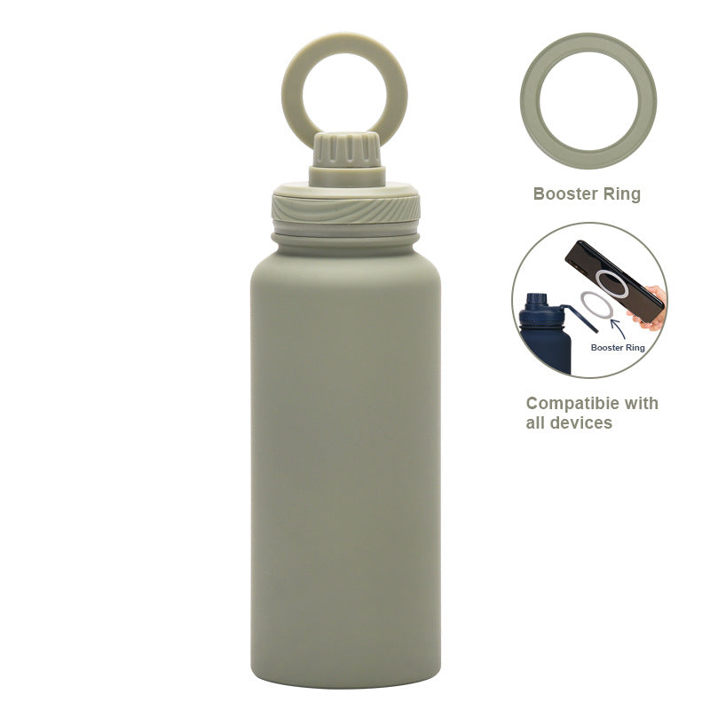 Smart Vacuum Insulated Water Bottle with Phone Holder