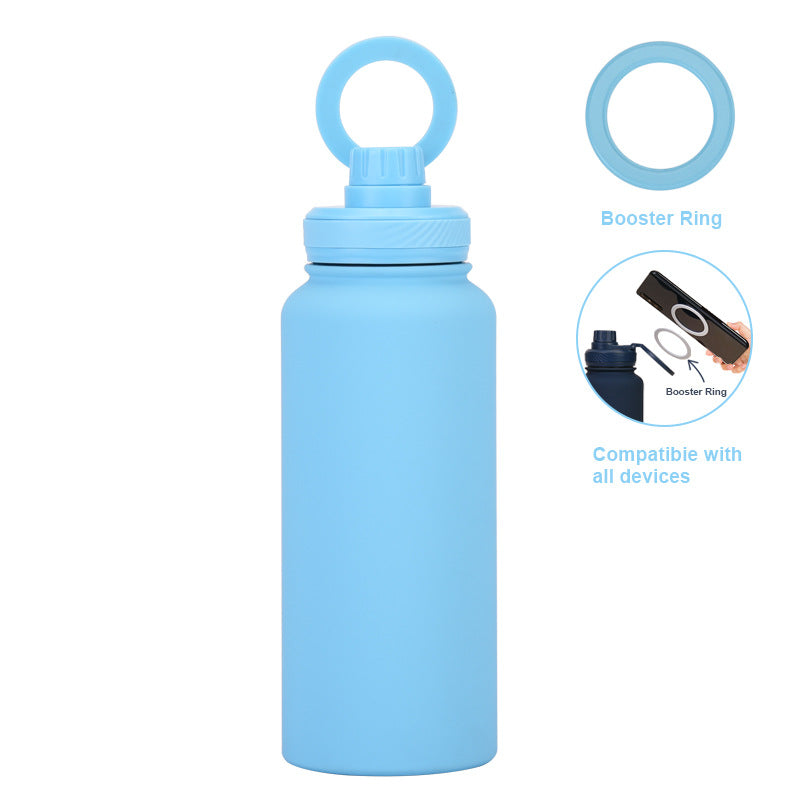 Smart Vacuum Insulated Water Bottle with Phone Holder