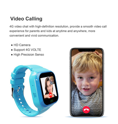 LT36 4G Kids Smart Watch WIFI LBS SOS Clock Kids Watch Video Call Chat Phone Watch Remote Monitoring IP67 Waterproof Smartwatch
