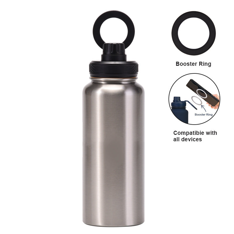 Smart Vacuum Insulated Water Bottle with Phone Holder