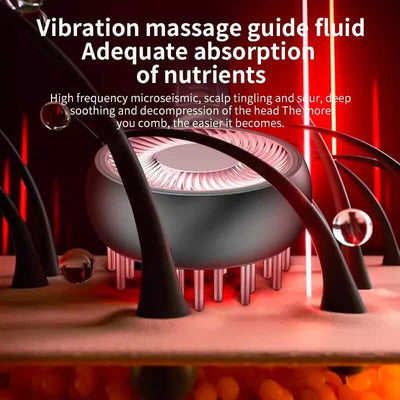 Electric Scalp Massager with Oil Dispenser