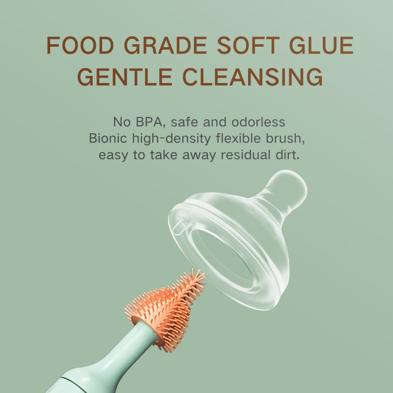 Silicone Bottle Cleaning Brush Set