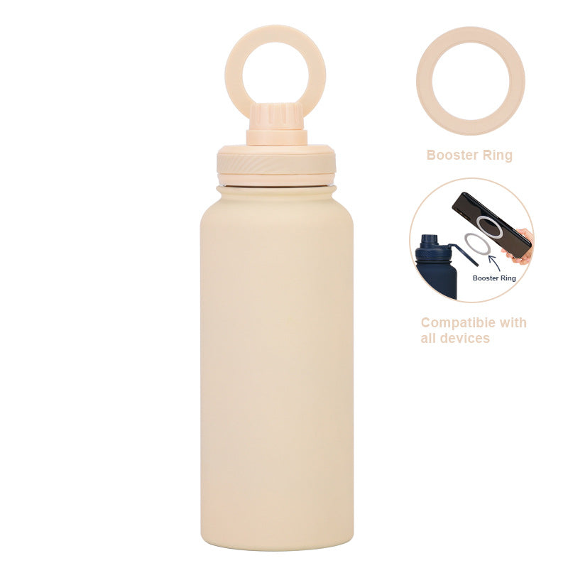 Smart Vacuum Insulated Water Bottle with Phone Holder