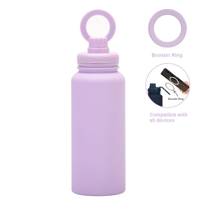 Smart Vacuum Insulated Water Bottle with Phone Holder