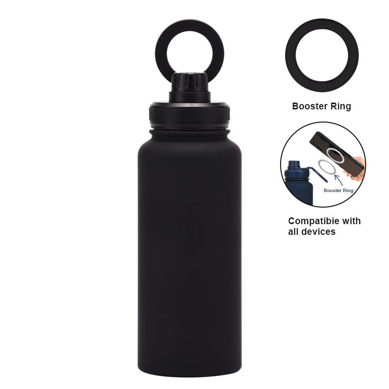 Smart Vacuum Insulated Water Bottle with Phone Holder