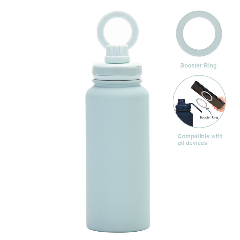 Smart Vacuum Insulated Water Bottle with Phone Holder