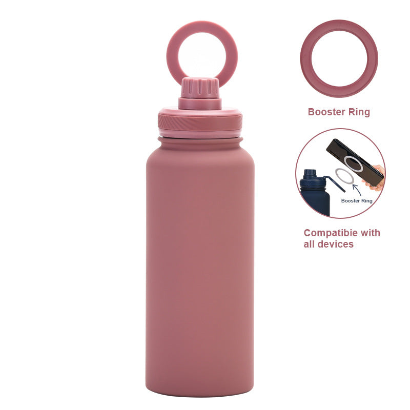 Smart Vacuum Insulated Water Bottle with Phone Holder