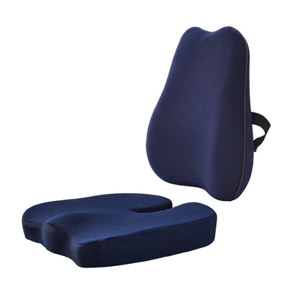 Summer Office Cushion Lumbar Back Support One Set Of Sedentary Gods Memory Foam Seat Cushion Chair Pad