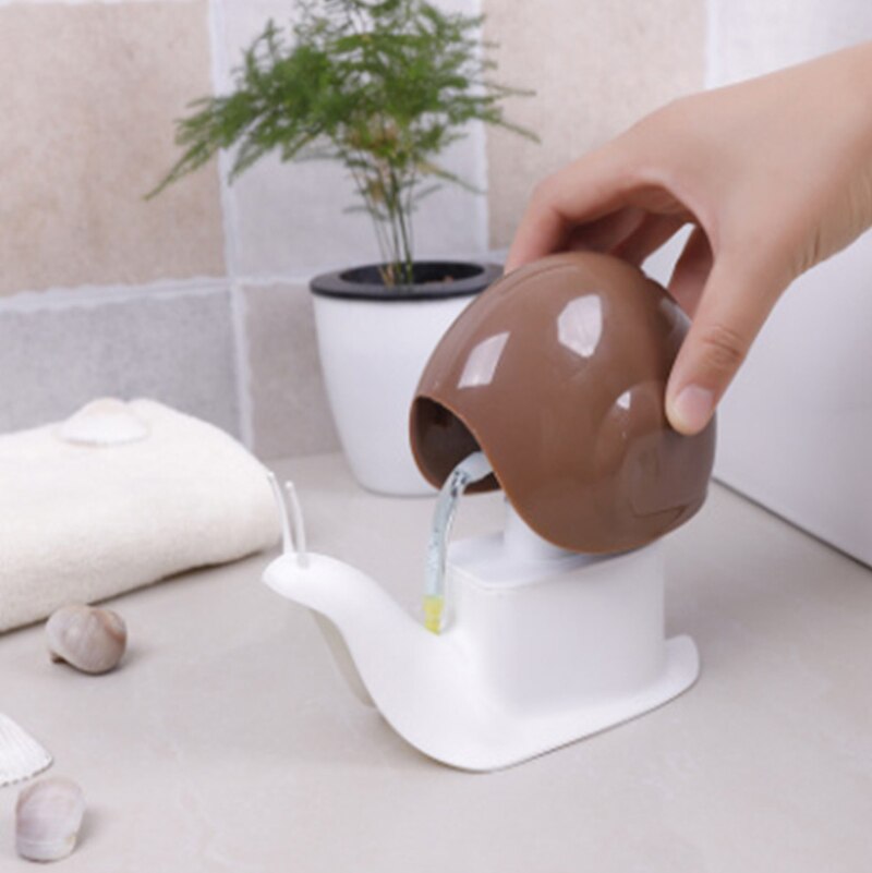 snail-shaped liquid soap dispenser