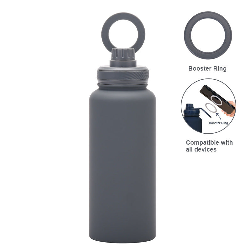 Smart Vacuum Insulated Water Bottle with Phone Holder